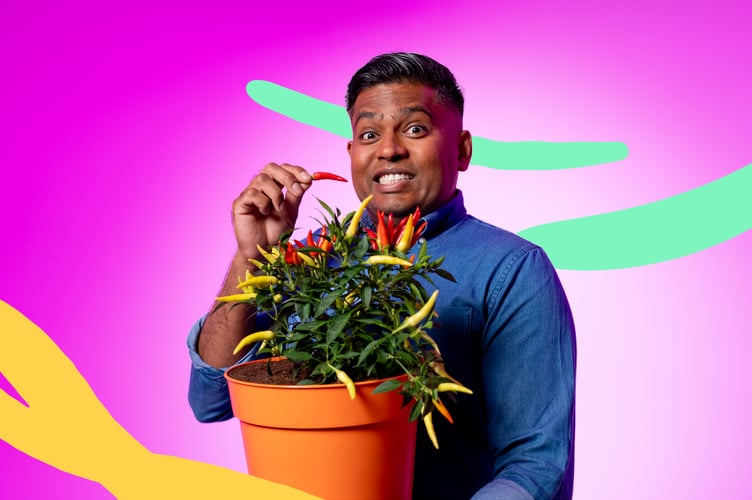Amrit Madhoo appeared on Cbeebies' new show 'What's in your plant pot?'